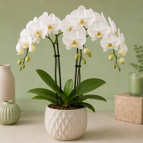 Orquídea Branca Elegance