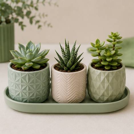 Mini Suculentas Decorativas Kit
