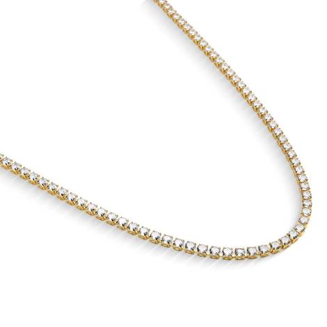 Colar Riviera Cristal Dourado
